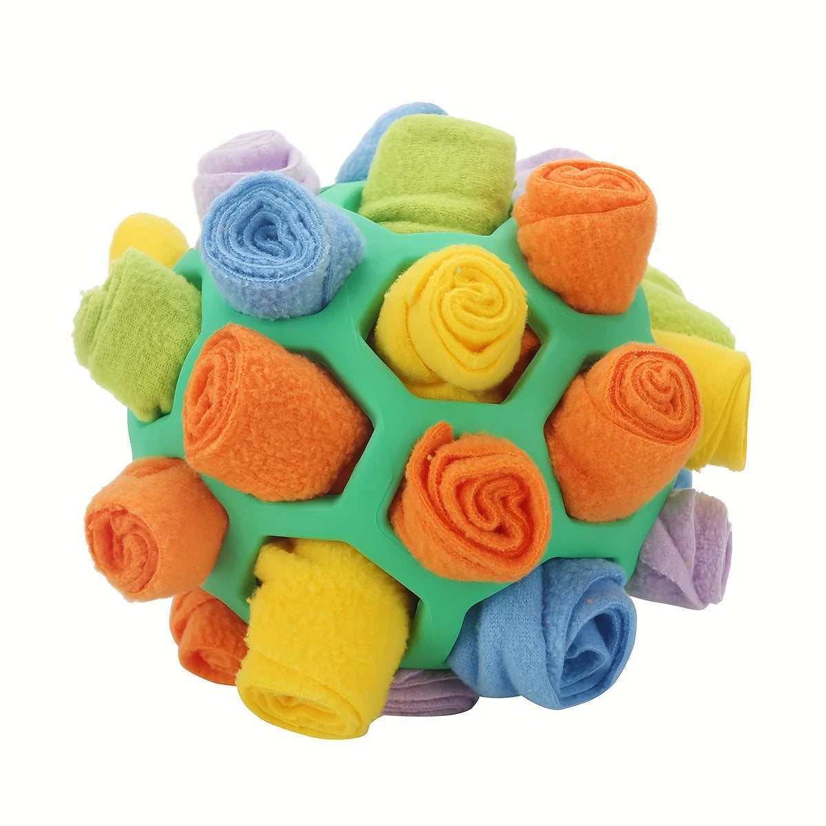 SniffSphere snuffle ball reduces boredom and anxiety in dogs